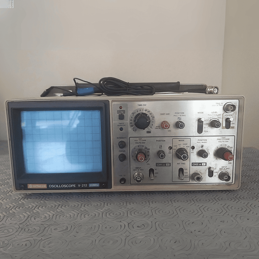 V-212 | Hitachi Oscilloscopio 20MHZ